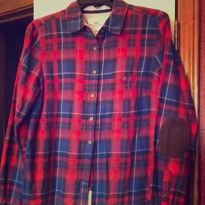 H&M flannel shirt with elbow patches